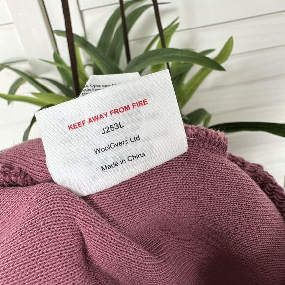 WoolOvers Textured Pullover Sweatshirt Top Pink Cotton Long Sleeve Plus Size XXL - Picture 12 of 12